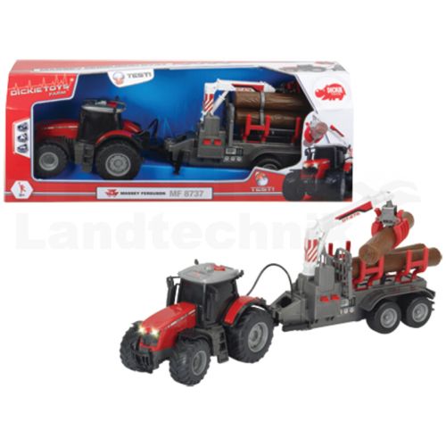 Traktor mit Friktion, Licht, Sound, batteriebetriebener Anhänger, bewegliche Teile, Länge: 42 cm