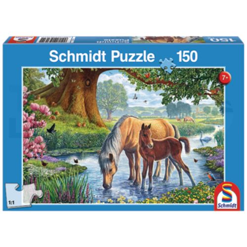 Puzzle, Pferde am Bach, 150 Teile