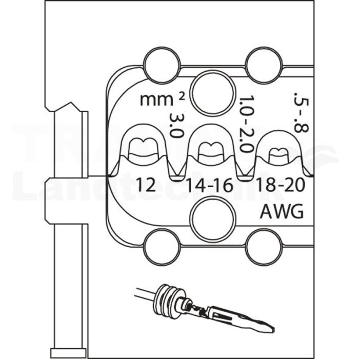 Modul-Einsatz für Lamellenkontakt
