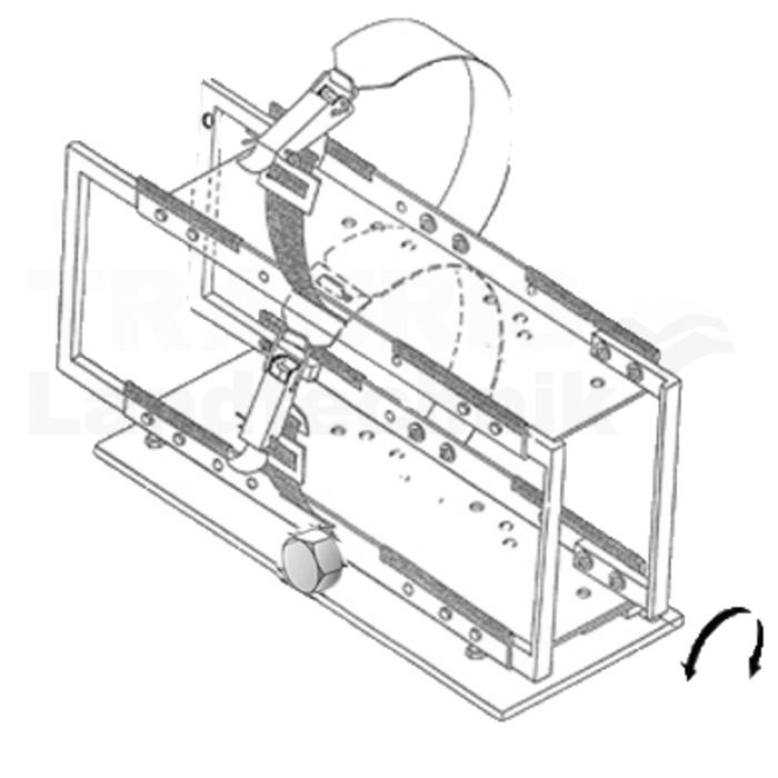 Doppelflaschen- Halter übereinander kipp