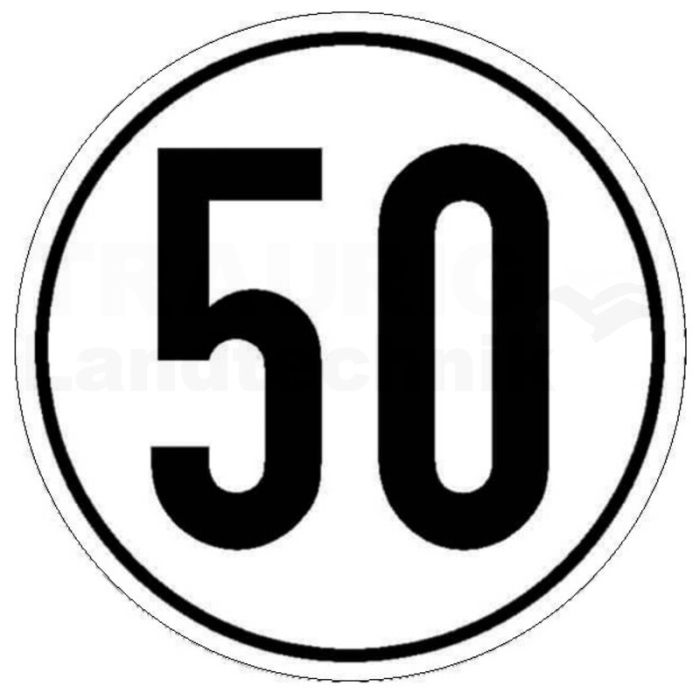 Geschwindigkeitsschild 50 km/h