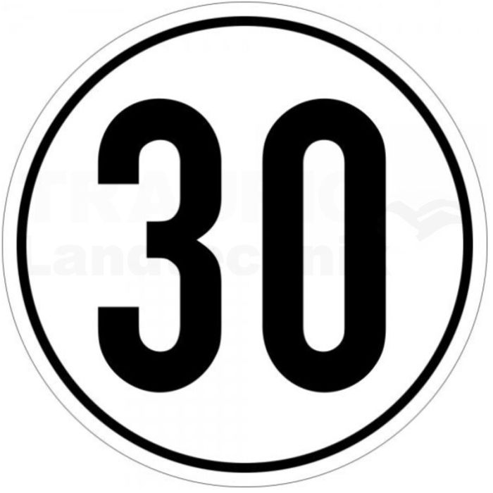 Geschwindigkeitsschild 30 km/h