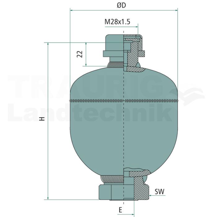Membranspeicher MBSP 2,8-250 3/4" ECO Membranspeicher MBSP 2,8-250 3/4" ECO
