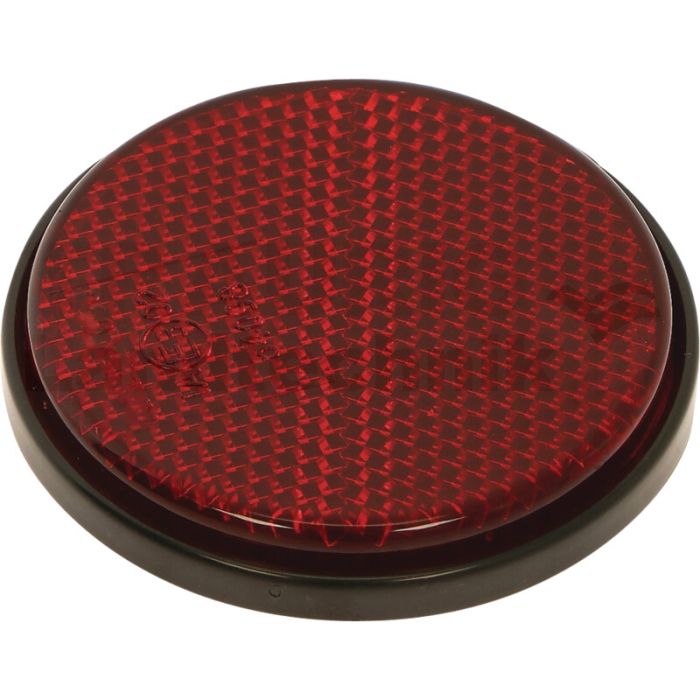 Rückstrahler, rot, 60mm selbstklebend Rückstrahler, rot, 60mm selbstklebend