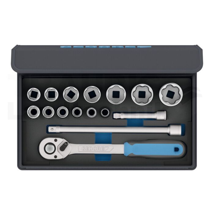 Steckschlüssel-Satz 1/2" 16-tlg