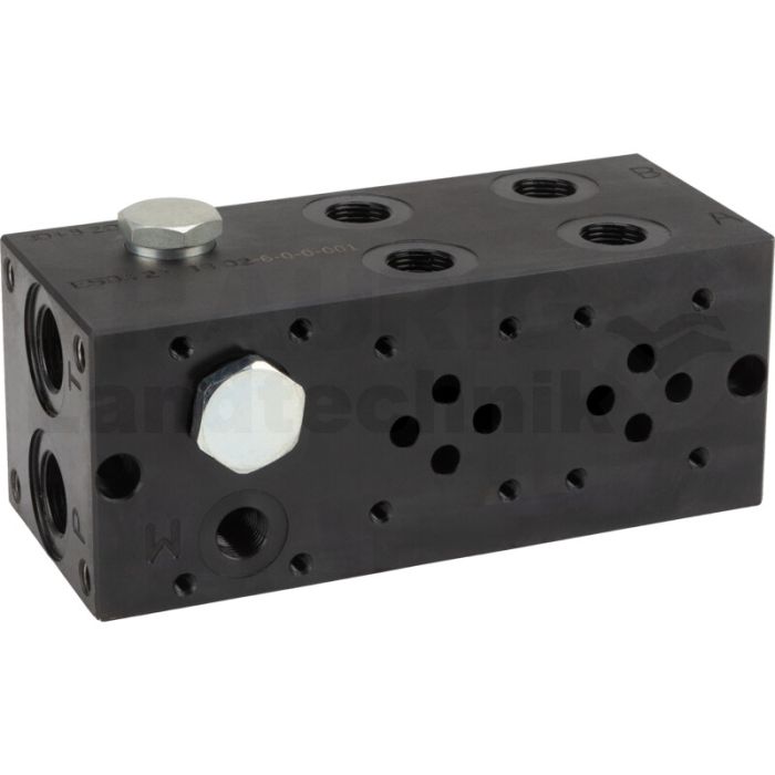 fuss/patroneplatte 2-fach NG06 Stahl
