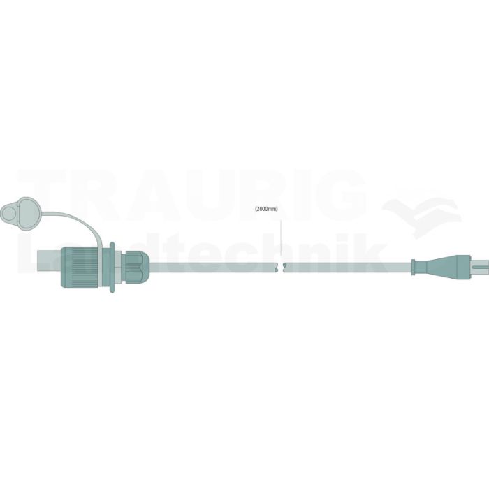 Powerkabel, 2mtr.