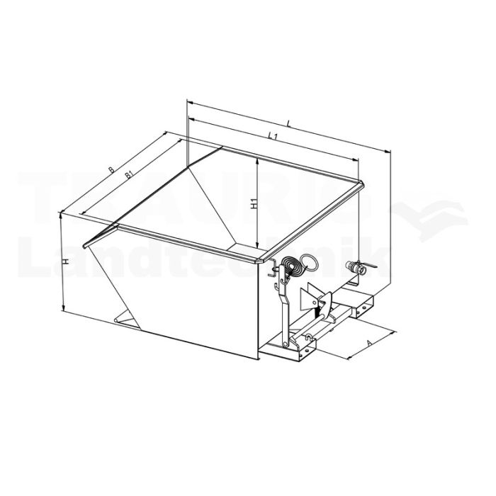 Späne-Kippbehälter 1000 Liter Späne-Kippbehälter 1000 Liter