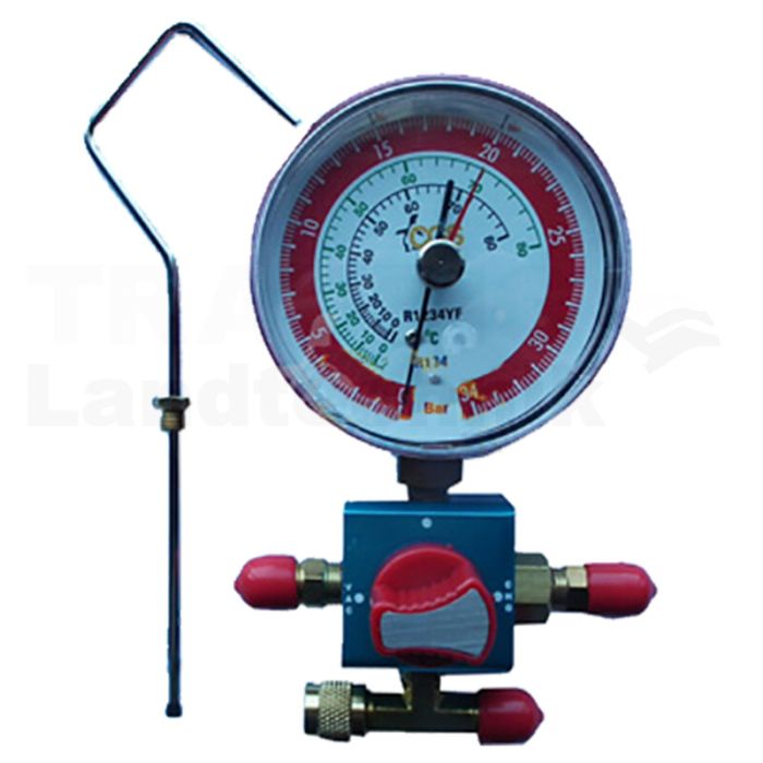 Prüfarmatur Kolbenventil Manometer