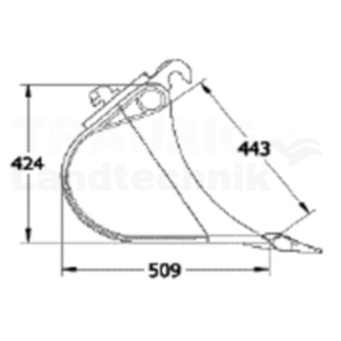 Grabenraumlöffel