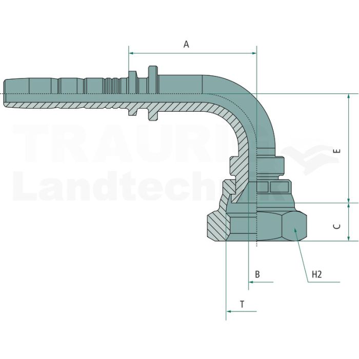 Pressnippel 19 DK-TYTA 3/4'' 90°