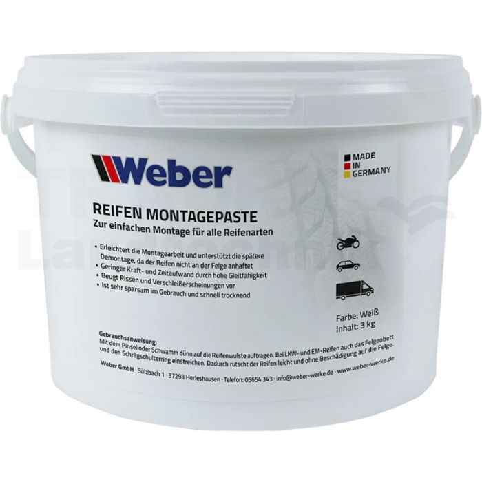 Reifen Montagepaste weiß