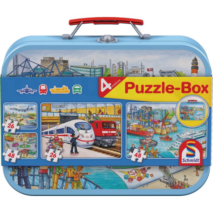 Puzzle 2 x 26/48 Teile Verkehrsmittel