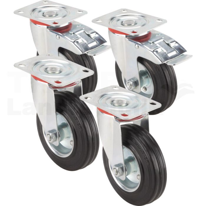 2x Lenkrolle 2x Lenkrolle Doppelstopp 2x Lenkrolle 2x Lenkrolle Doppelstopp