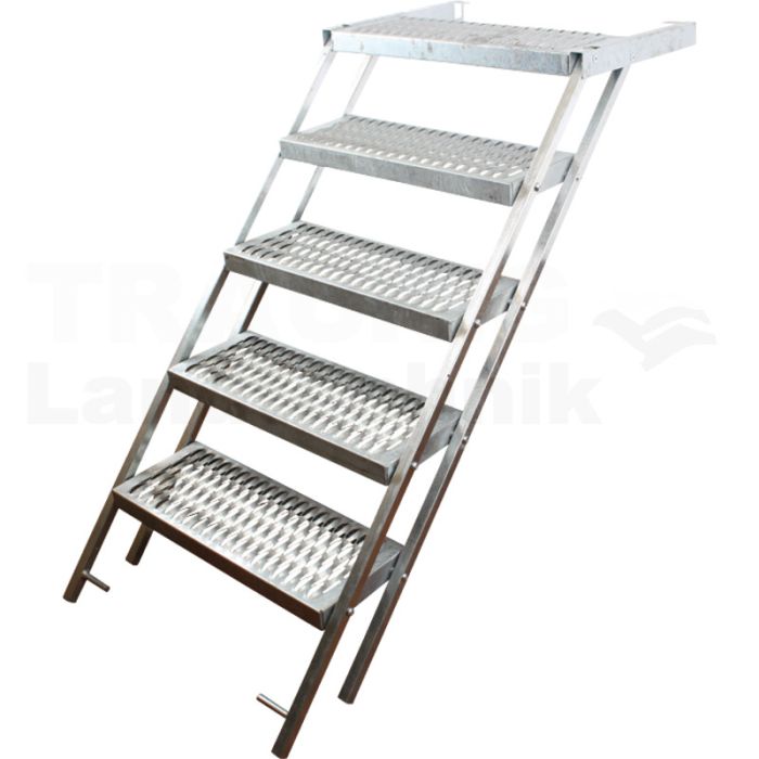 Treppe, ausziehbar, 5 Stufen