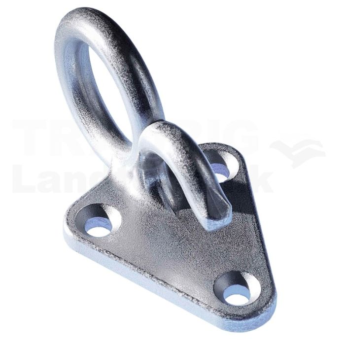 Planenhaken Guss m. Ring, Platte 50x41mm