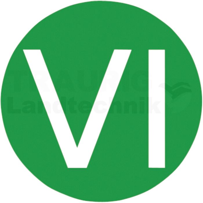 Euro 6 'VI' PVC Selbstklebefolie 9000183