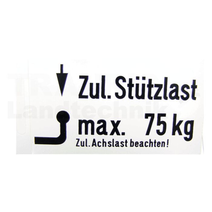 Stützlastschild Stützlastschild