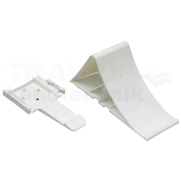 Unterlegkeil mit Halter, weiss
