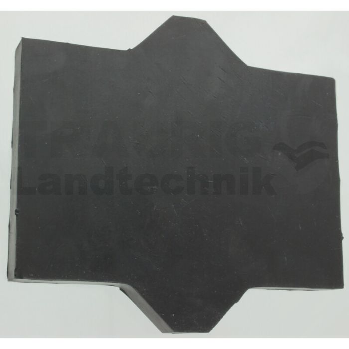 Gummiachsplatte 150 x 140 mm t=15 mm