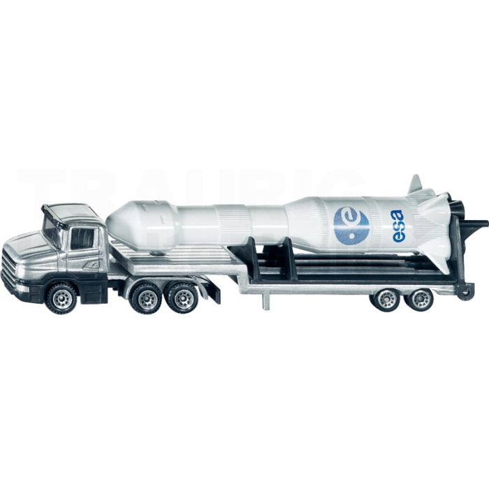 Tieflader mit Rakete Tieflader mit Rakete