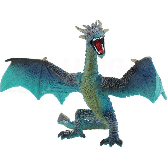 Drache fliegend türkis Drache fliegend türkis