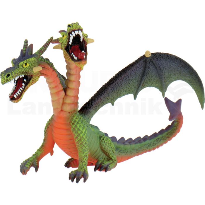 Zweiköpfiger Drache, grün Zweiköpfiger Drache, grün