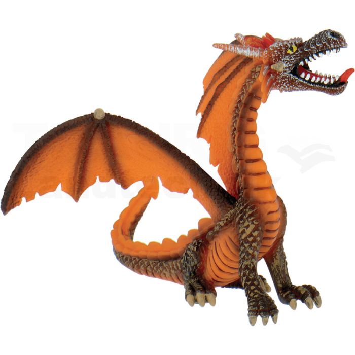 Drache sitzend orange Drache sitzend orange