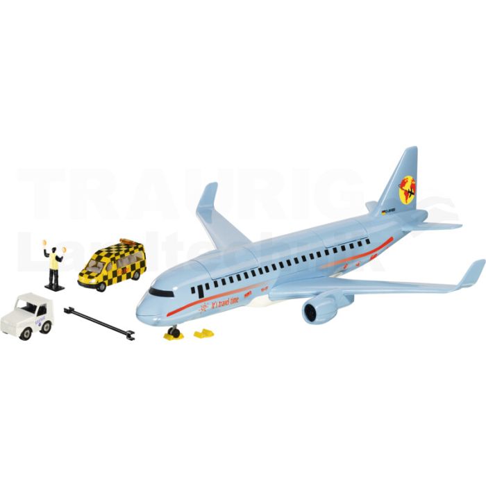 Verkehrsflugzeug mit Zubehör Verkehrsflugzeug mit Zubehör