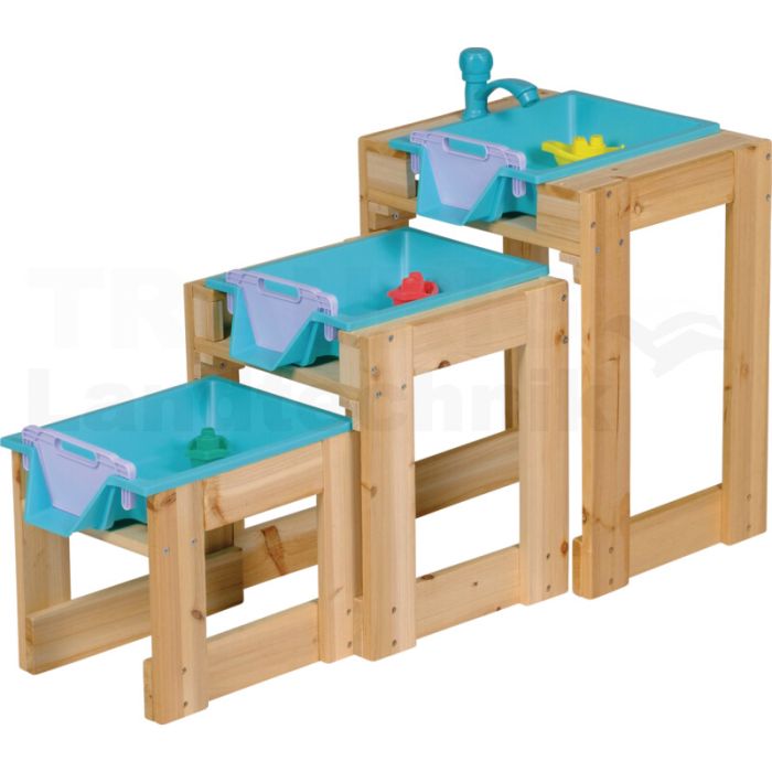 Wasser-Spieltische 3er-Set