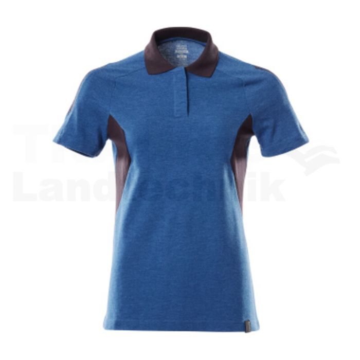 Polo-Shirt Azurblau/Schwarzblau 3XLONE