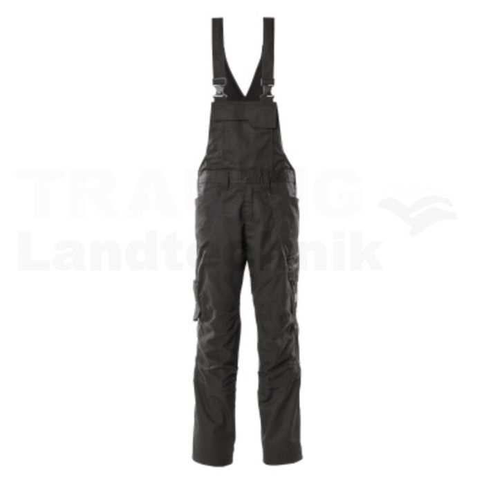 Latzhose mit Knietaschen Schwarz 82C52