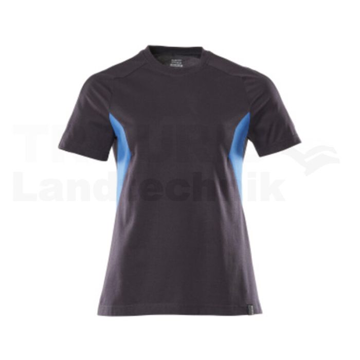 T-Shirt Schwarzblau/Azurblau 4XLONE