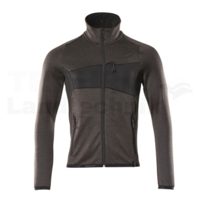 Fleecepullover  Anthrazit/Schwarz 3XL