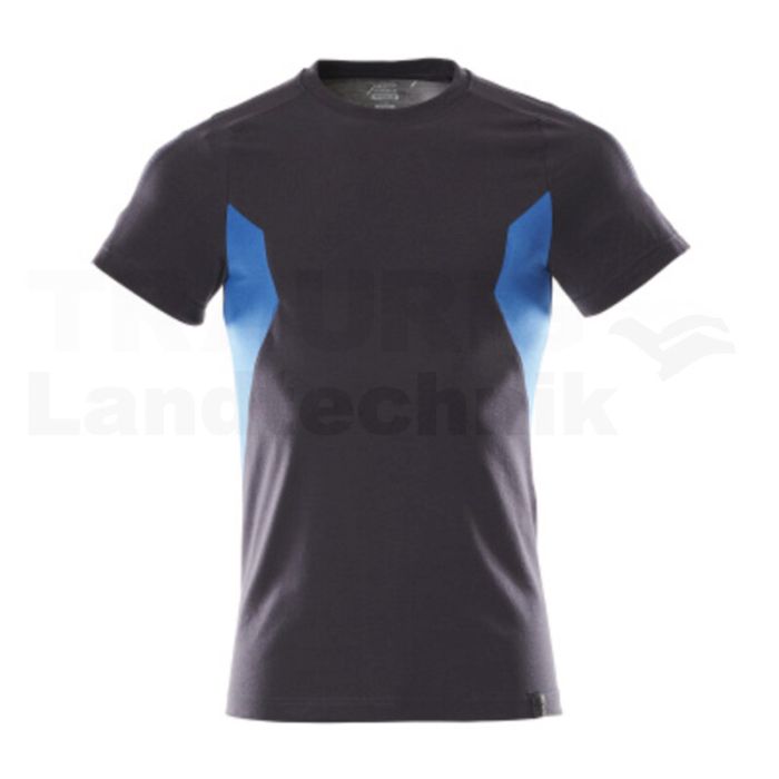 T-Shirt Schwarzblau/Azurblau XL ONE