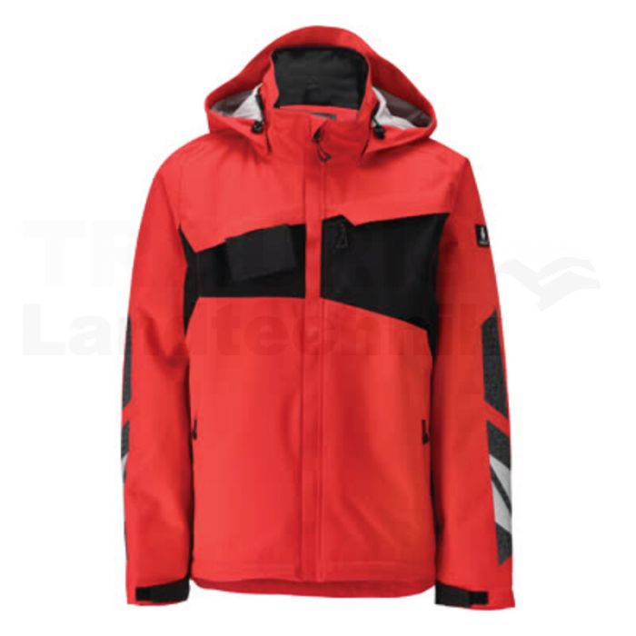 Winterjacke Verkehrsrot/Schwarz 4XL