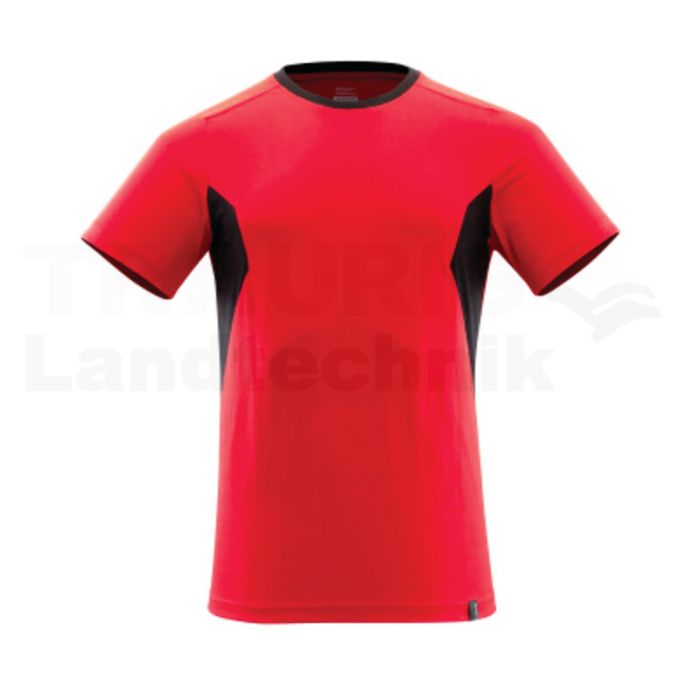 T-Shirt Verkehrsrot/Schwarz XS ONE