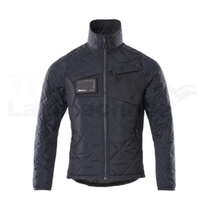 Thermojacke Schwarzblau meliert L