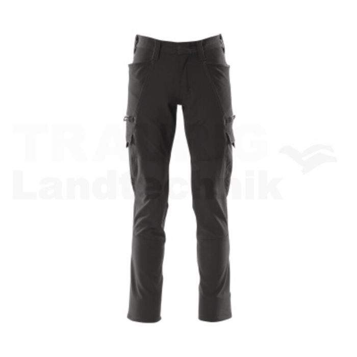 Hose mit Schenkeltaschen Schwarz 82C54
