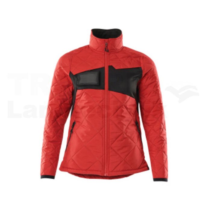 Thermojacke Verkehrsrot/Schwarz XL