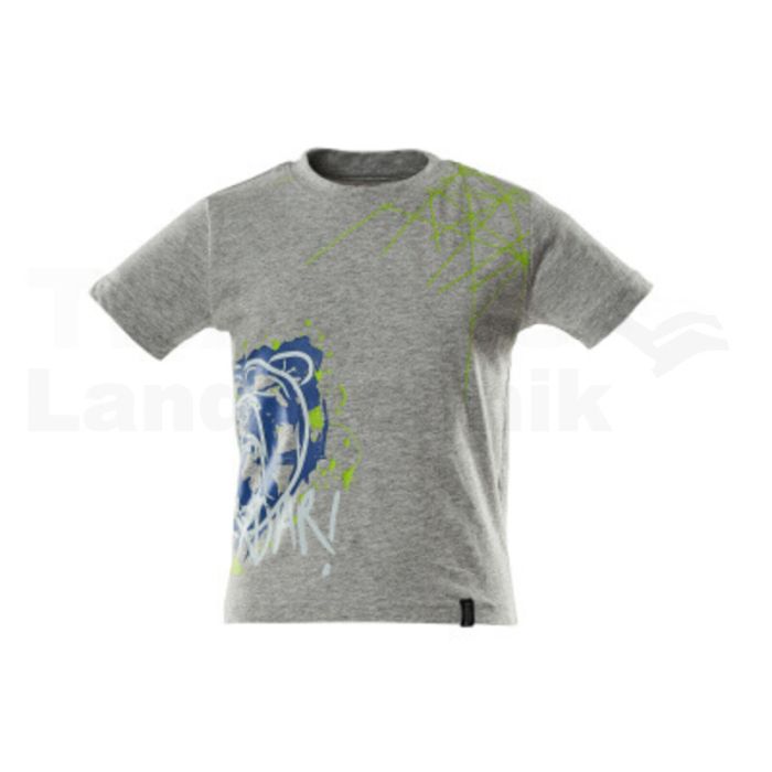 Kinder T-Shirt Grau-meliert 140
