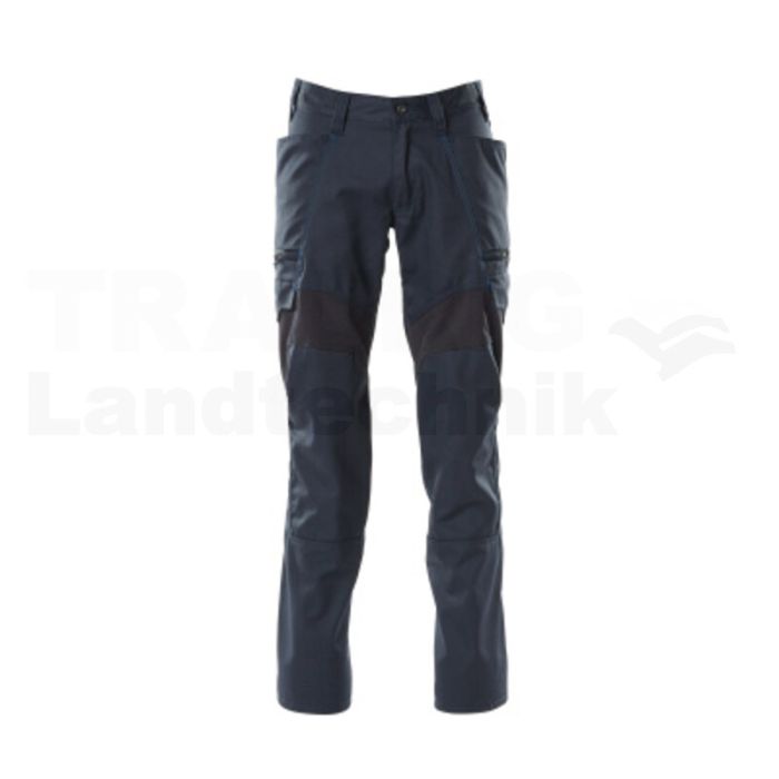 Hose mit Schenkeltaschen sw/blau82C45