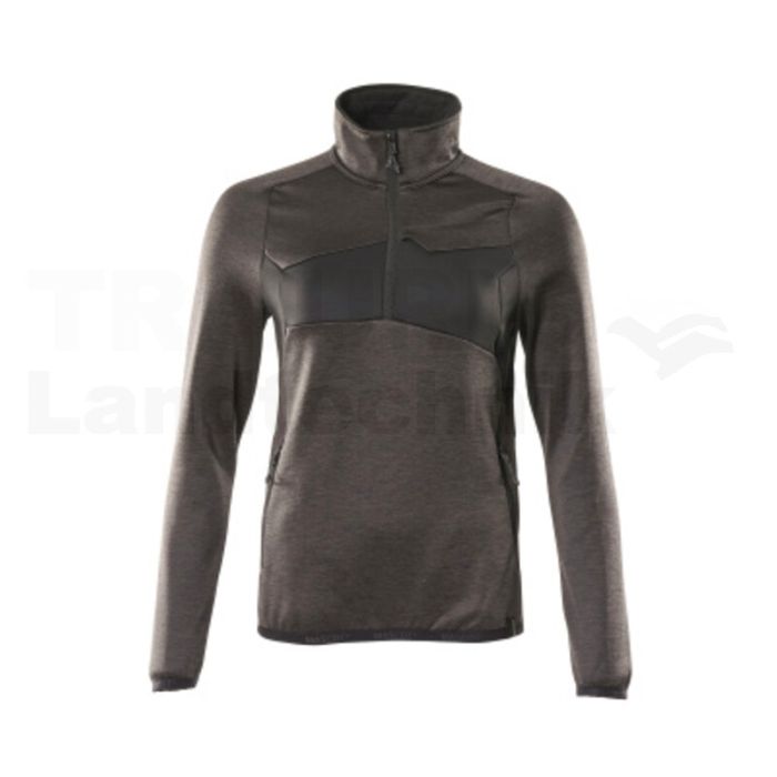 Fleecepullover  Anthrazit/Schwarz S