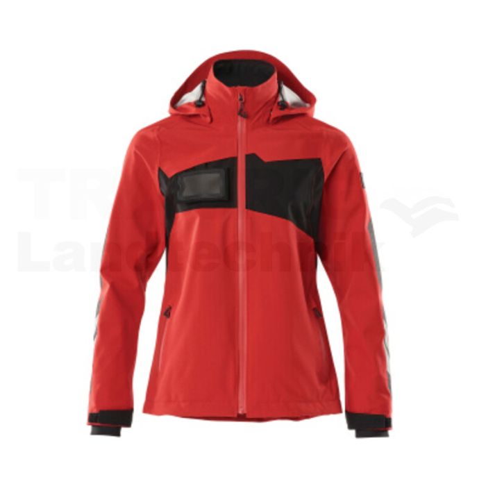 Hardshell Jacke Verkehrsrot/Schwarz L