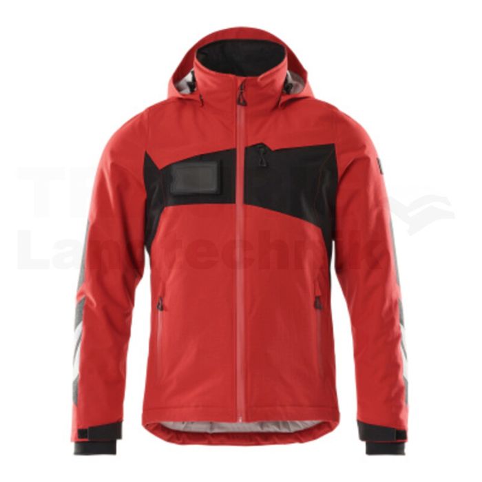 Winterjacke Verkehrsrot/Schwarz XL