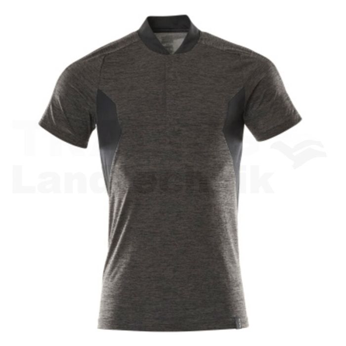 Polo-Shirt Anthrazit/Schwarz L  ONE