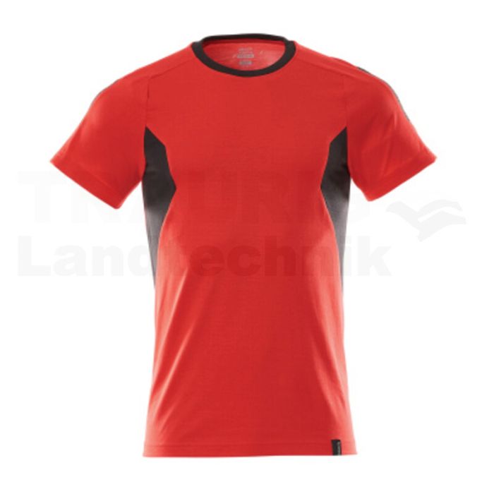 T-Shirt Verkehrsrot/Schwarz M  ONE