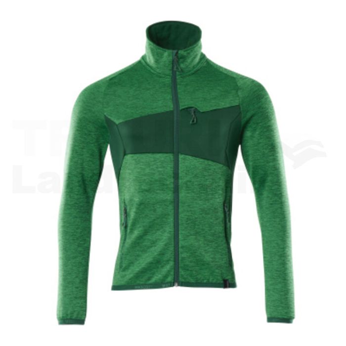 Fleecepullover  Grasgrün/Grün 4XL