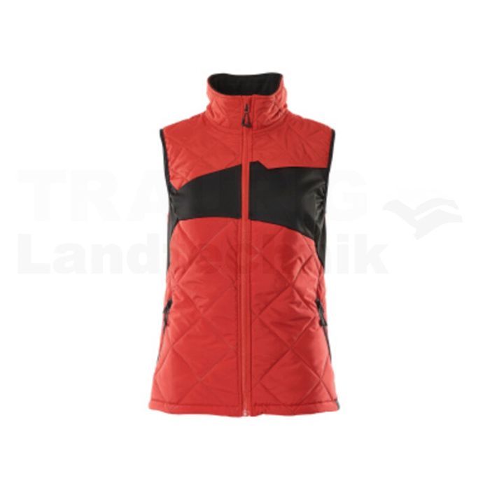 Thermoweste Verkehrsrot/Schwarz 4XL