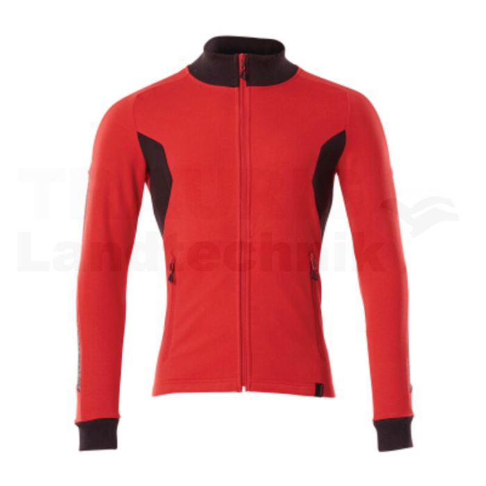 Sweatshirt  Verkehrsrot/Schwarz M  ONE